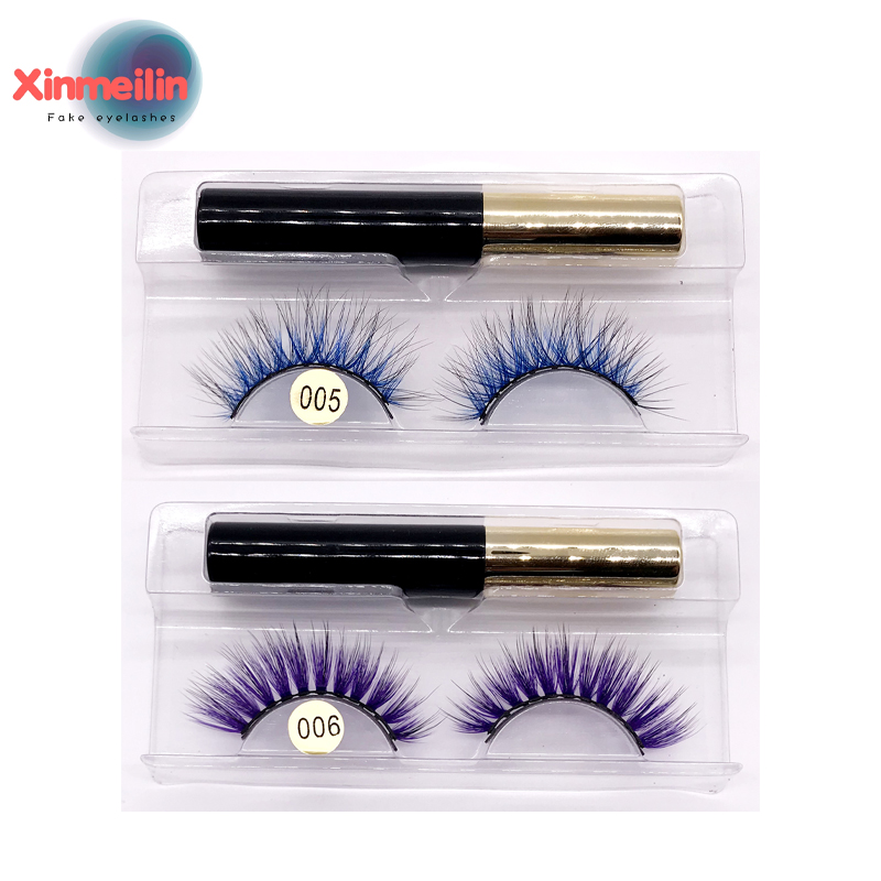 Eyelash Extension Eyeliner - 3D Colored Magnetic Eyelashes Set Waterproof