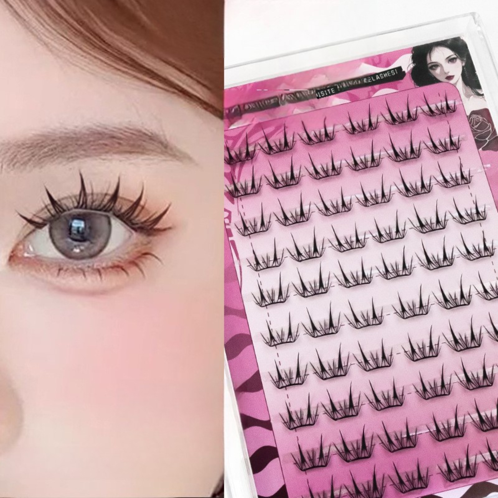 Eyelash Extension Korean - No Glue Self Adhesive Lash Clusters