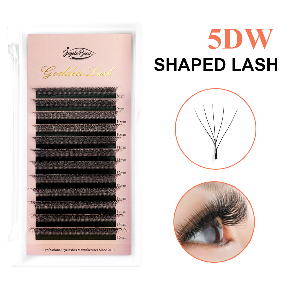 Eyelash Extension Supernatural - Goddess 5D W Shape Lashes Big