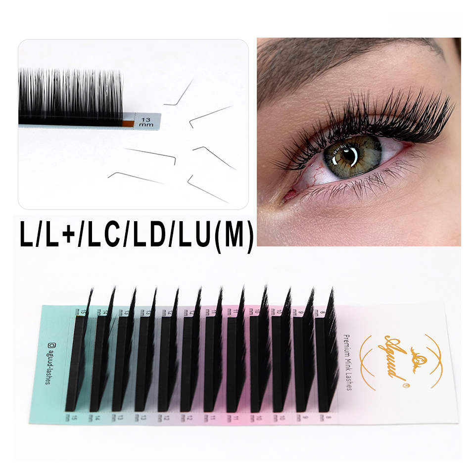 Eyelash Extension Korean - AGUUD L M C D Eyelash