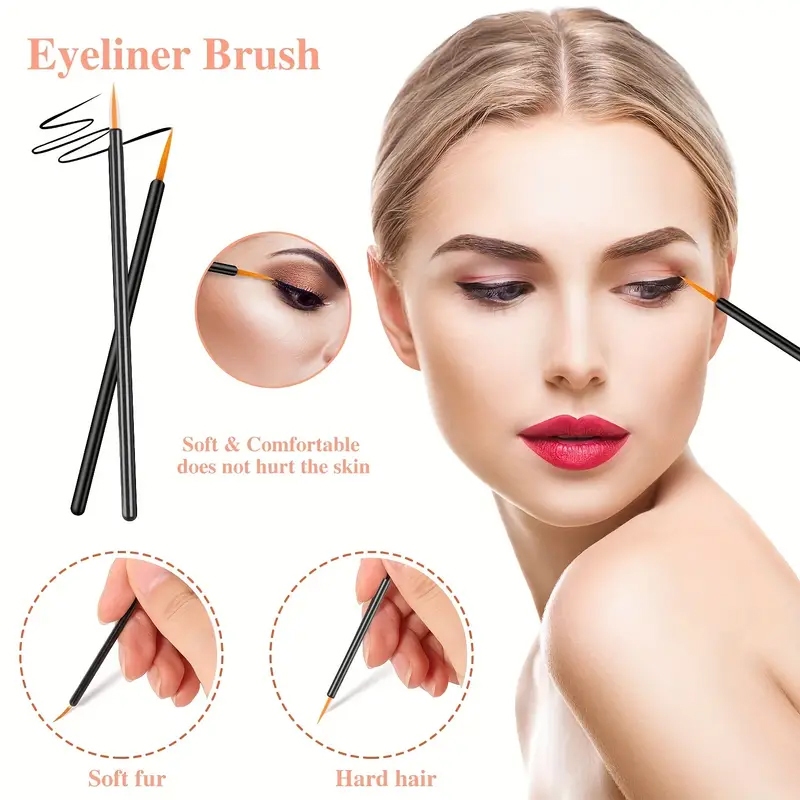 80pcs Professional Makeup Brus - Eyelash Extension Eyeliner recension och pris