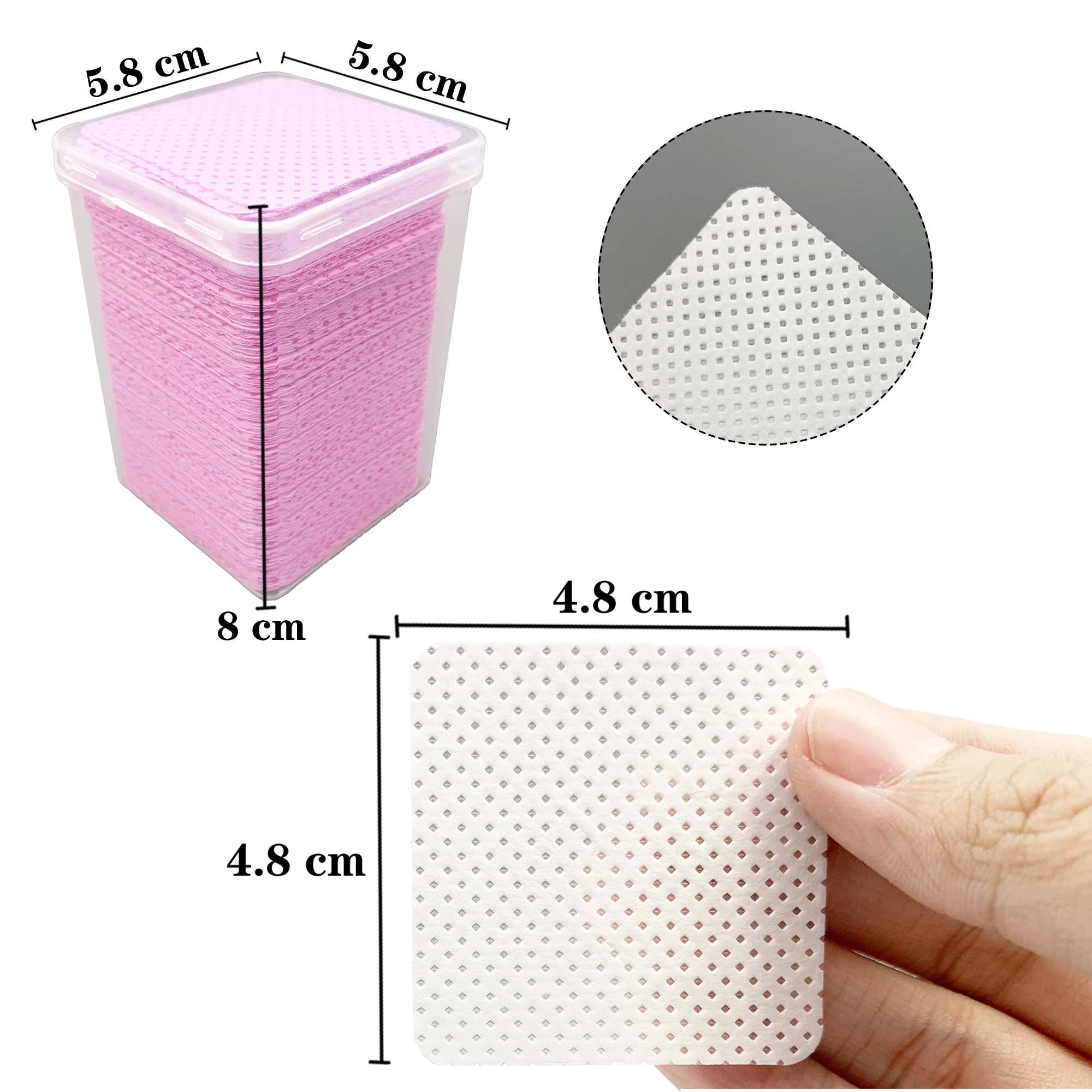 200Pcs/Box Lint Free Nail Wipe - Eyelash Extension Remover Gel recension och pris