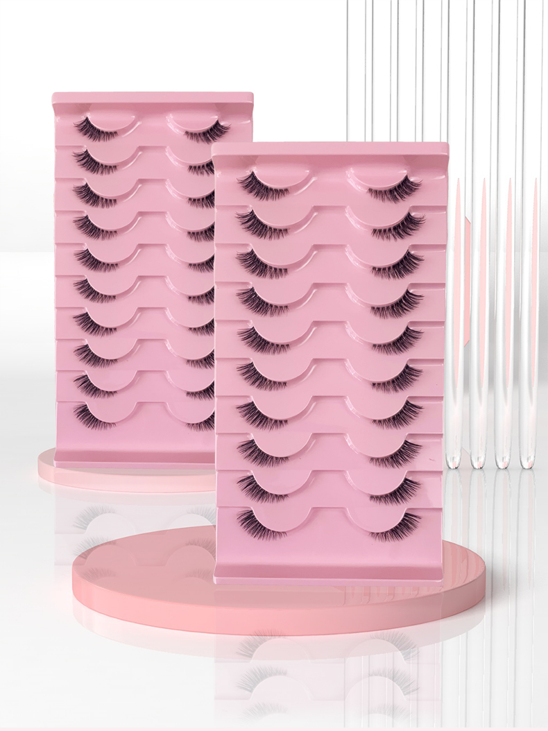 AMSDCN 10 pairs of 3D syntheti - Eyelash Extension Medium recension och pris