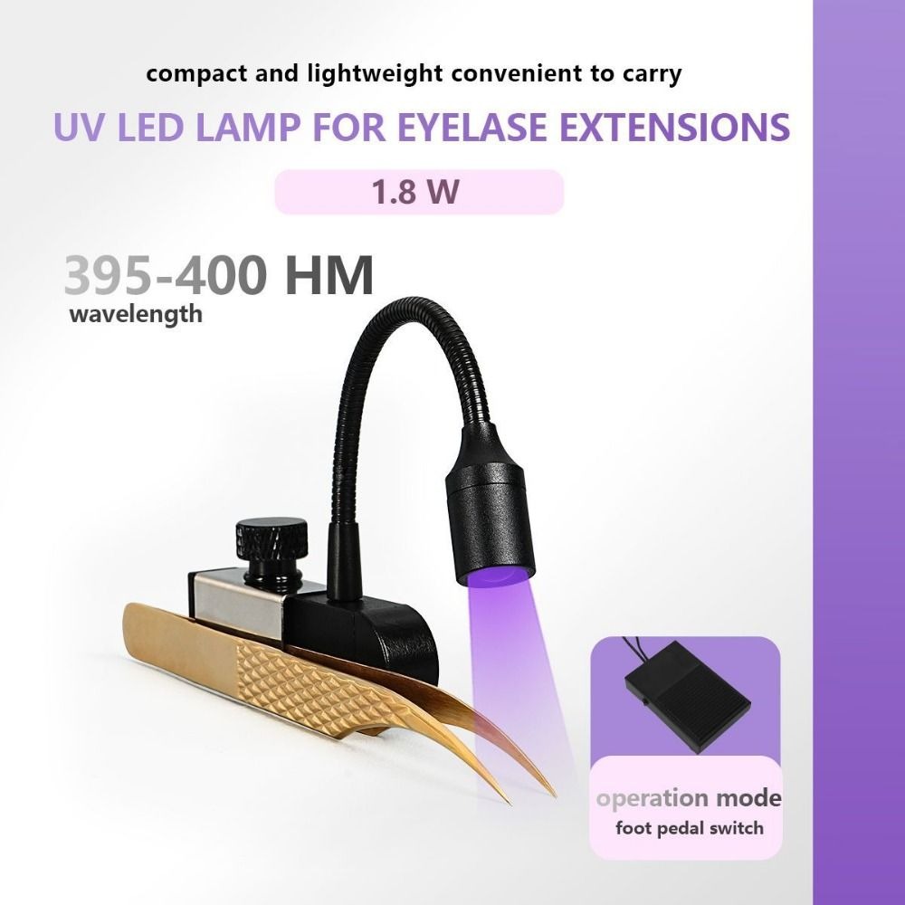 Portable UV Light for Lash Ext - Eyelash Extension Uv recension och pris