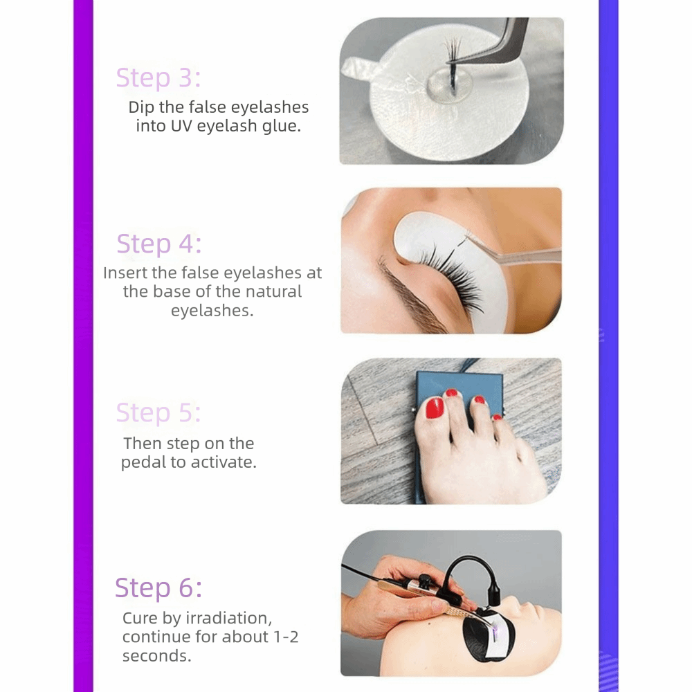 Portable UV Light for Lash Ext - Eyelash Extension Uv recension och pris