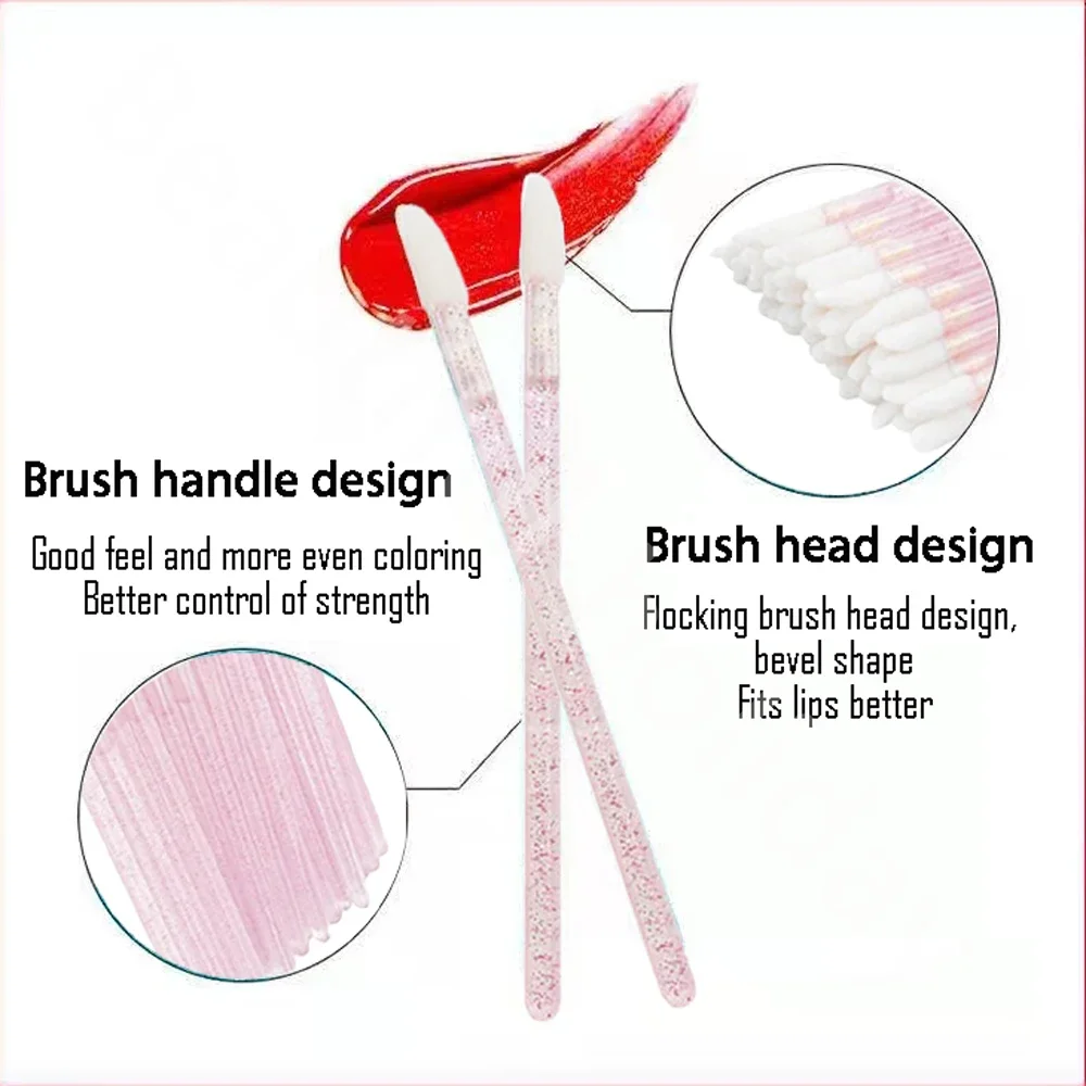 500PCS Disposable Lip Brush Ma - Eyelash Extension Eyeliner recension och pris