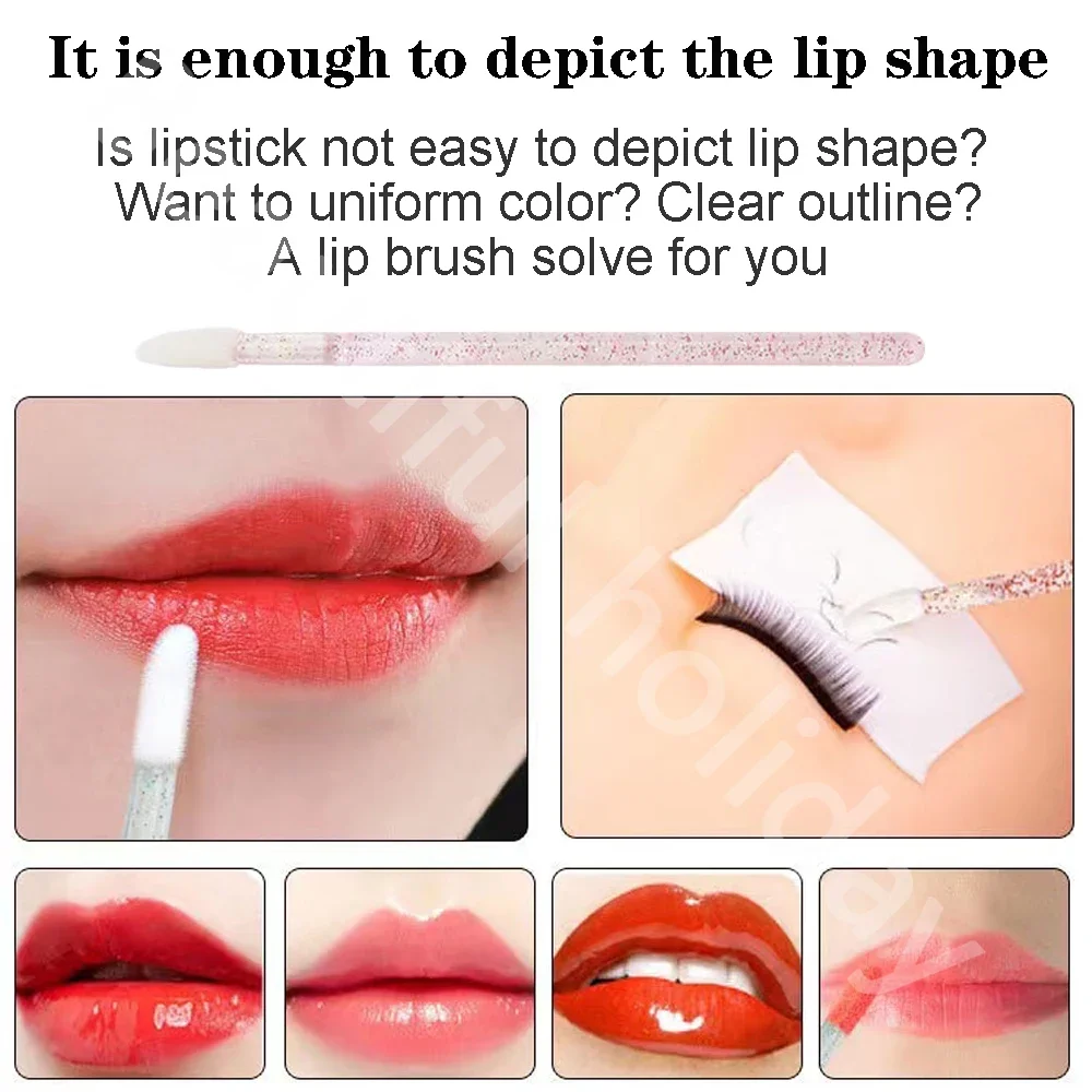 500PCS Disposable Lip Brush Ma - Eyelash Extension Eyeliner recension och pris