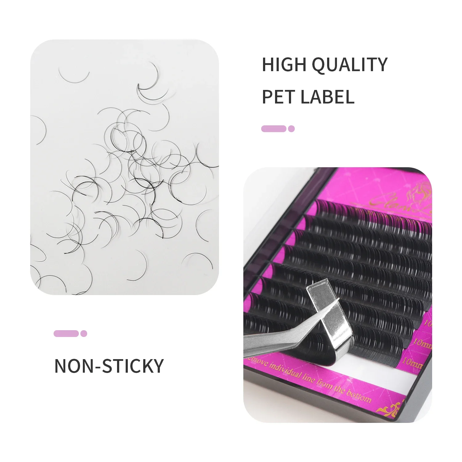 GLAMLASH Wholesale 16Rows BCCC - Eyelash Extension Single Lash recension och pris