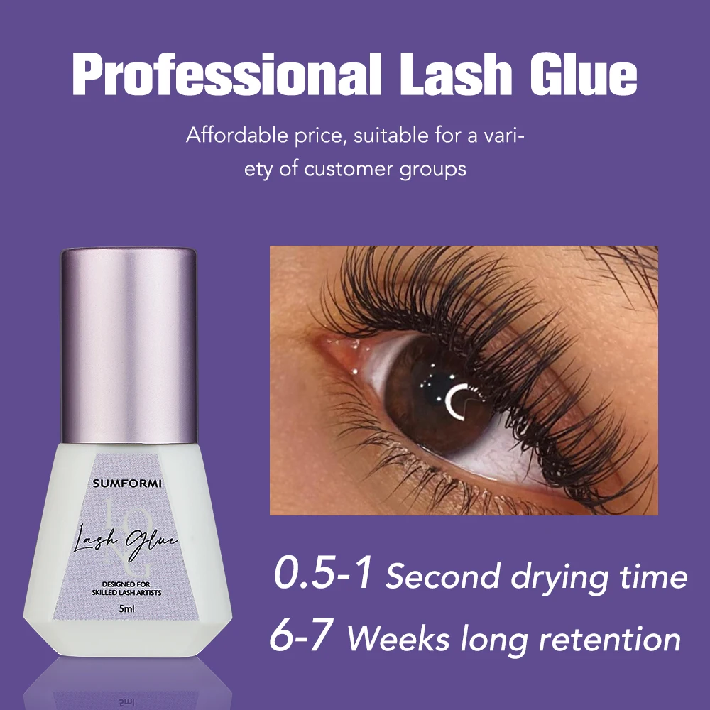 Thin Black Eye Lash Glue 0.5s  - Eyelash Extension Eye Irritation recension och pris