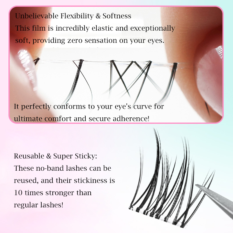 No Glue Eyelashes ”No-Band“Glu - Eyelash Extension Supernatural recension och pris