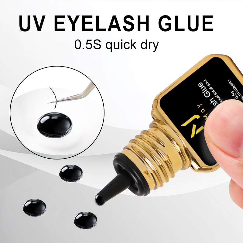 JOMAY Black UV Lash Glue 0.5S  - Eyelash Extension Uv recension och pris