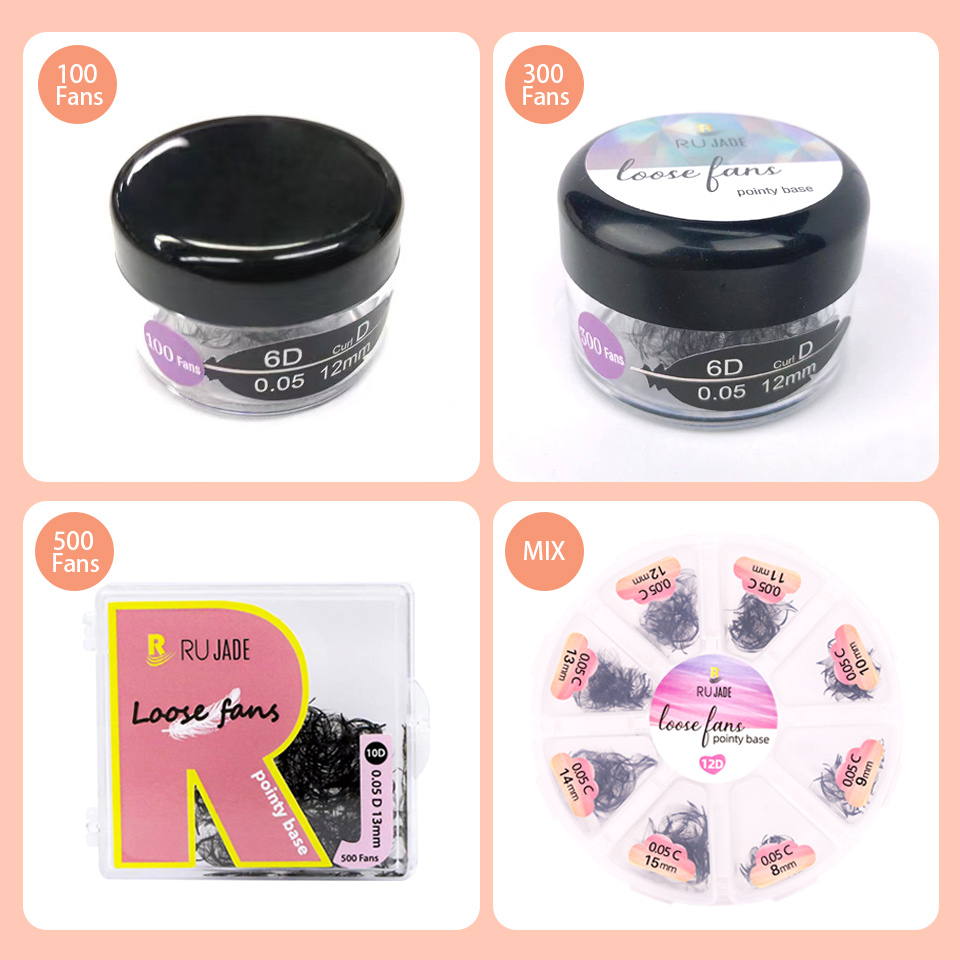 RUJADE Thin Pointy Base Premad - Eyelash Extension Jakarta recension och pris