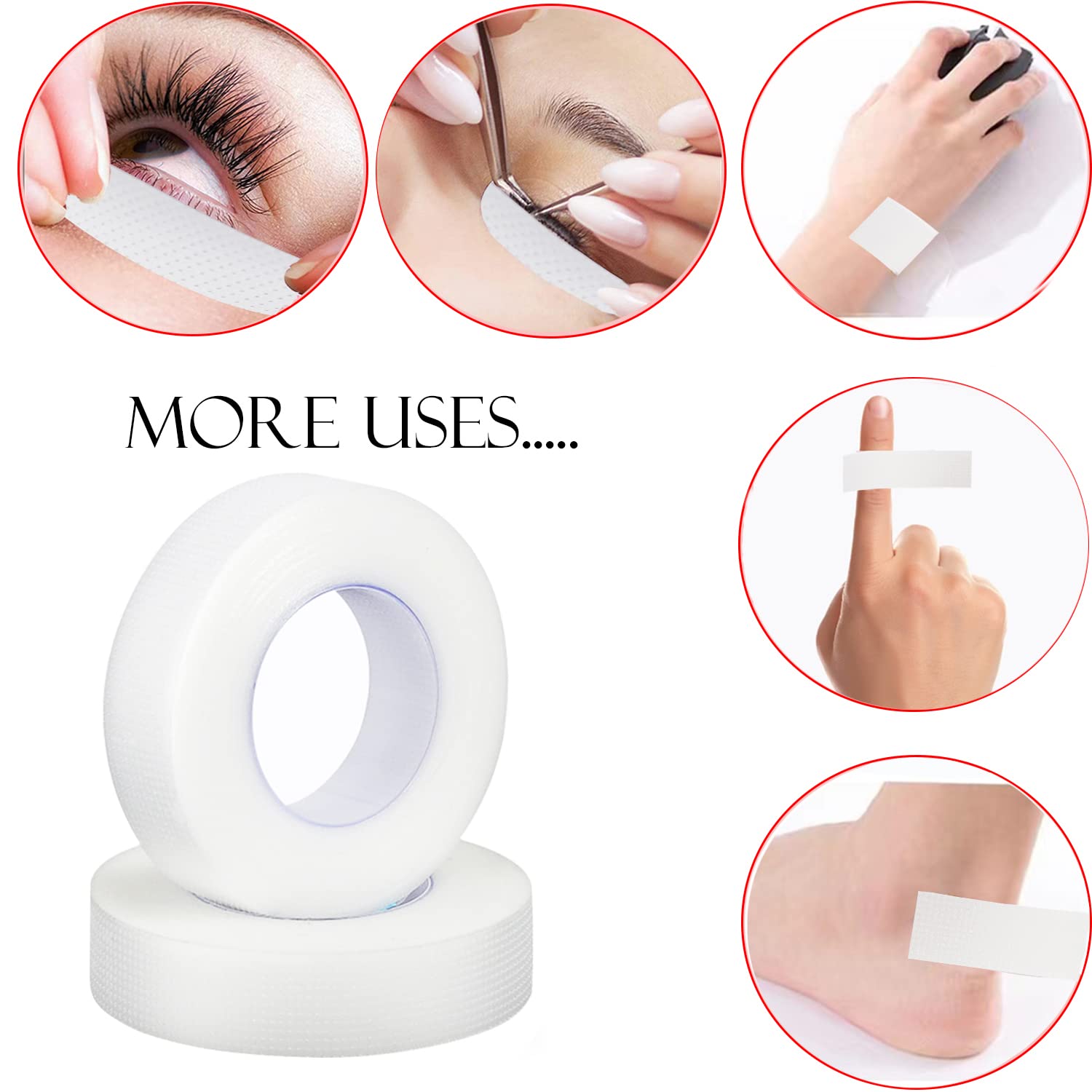 Eyelash Tape Transparent Adhes - Eyelash Extension Remover Gel recension och pris