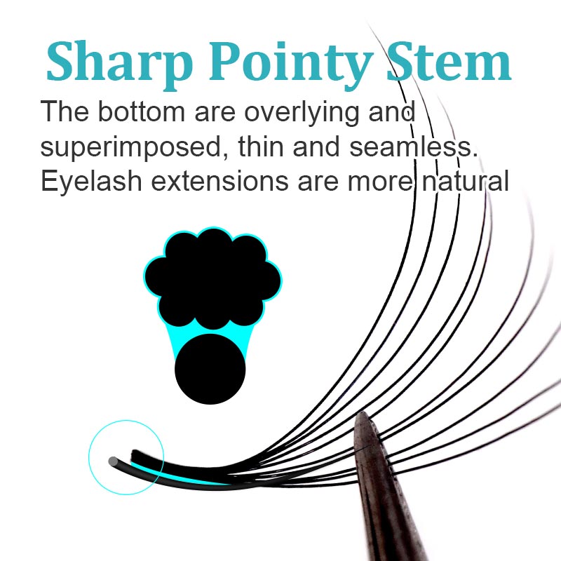 Cmicc 500/1000Fans Mixed Lengt - Eyelash Extension Medium recension och pris