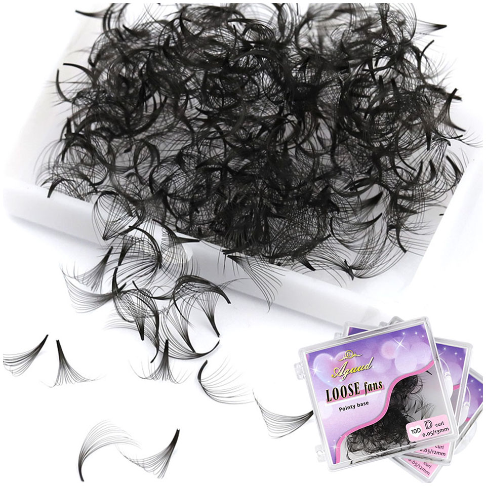 AGUUD 500 Fans Loose Fan Lashe - Eyelash Extension Medium recension och pris