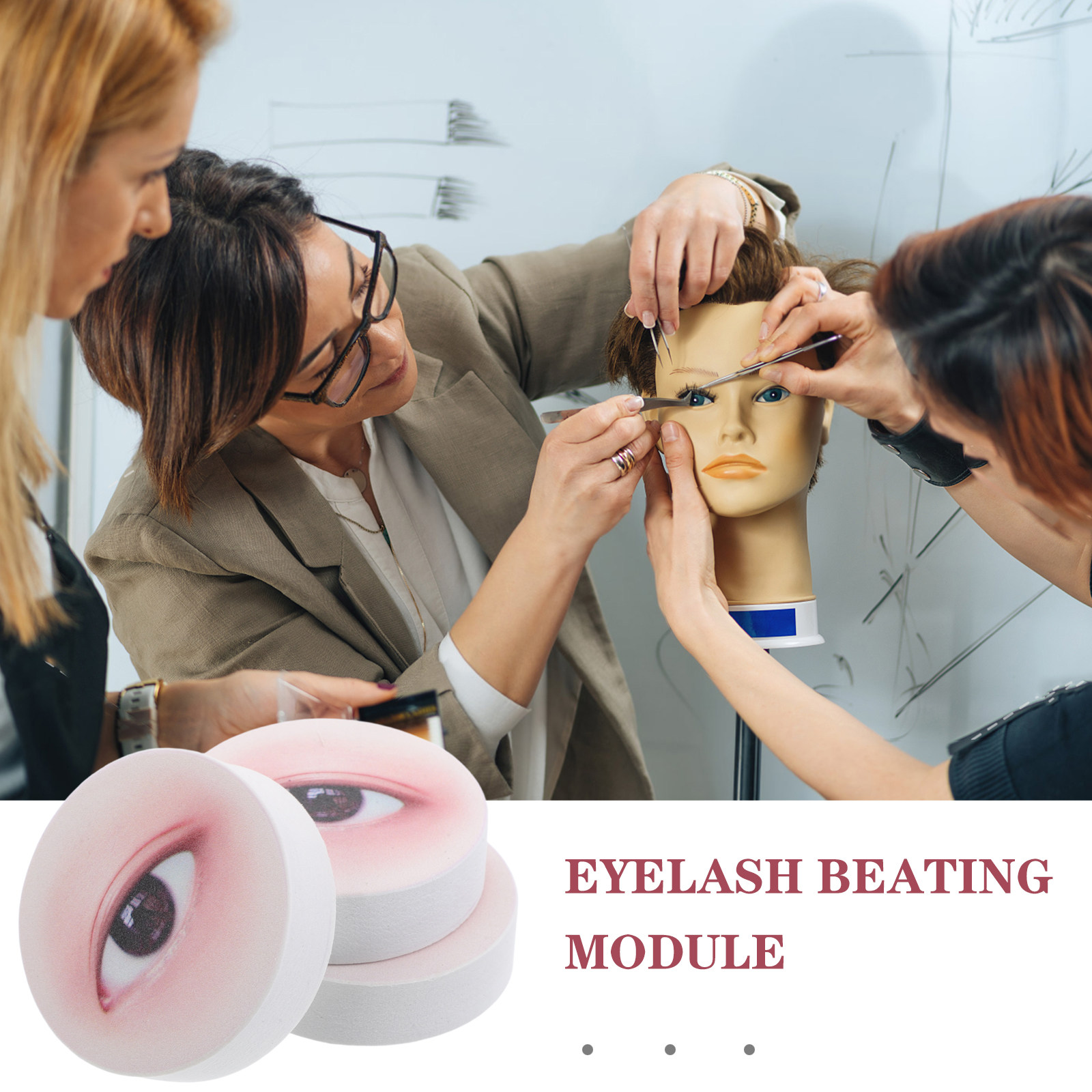 3Pcs Lash Extension Practice B - Eyelash Extension Salon recension och pris