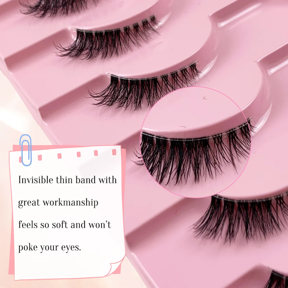 AMSDCN 10 Pairs of 3D Syntheti - Eyelash Extension Medium recension och pris