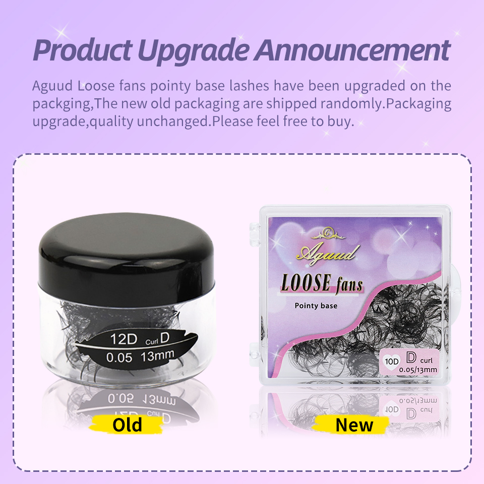 AGUUD 3D to 40D Thin Pointy Ba - Eyelash Extension Medium recension och pris