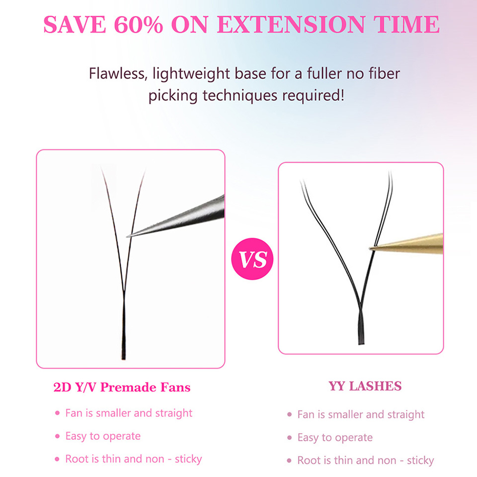 RUJADE 2D Y Shape Lashes Mesh  - Eyelash Extension Single Lash recension och pris
