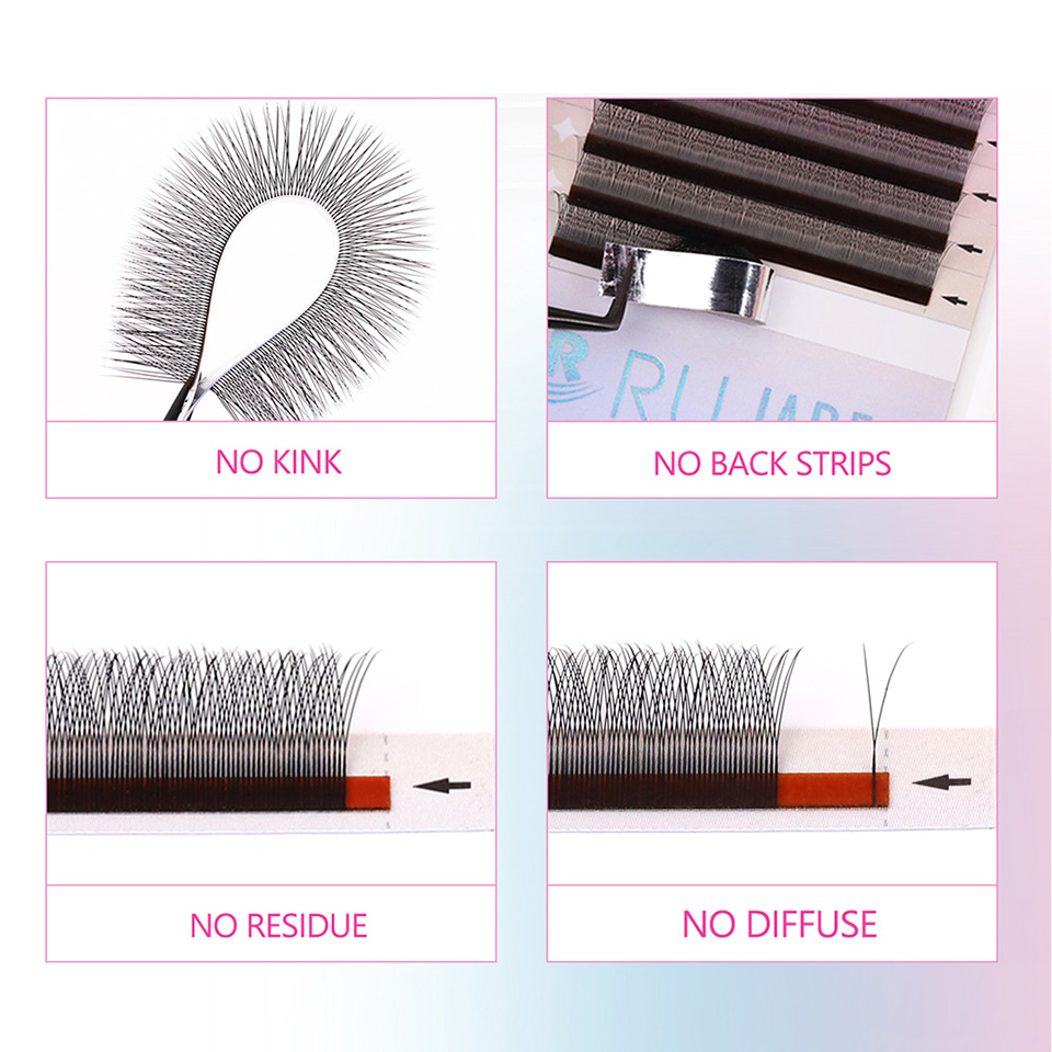 RUJADE 2D Y Shape Lashes Mesh  - Eyelash Extension Single Lash recension och pris