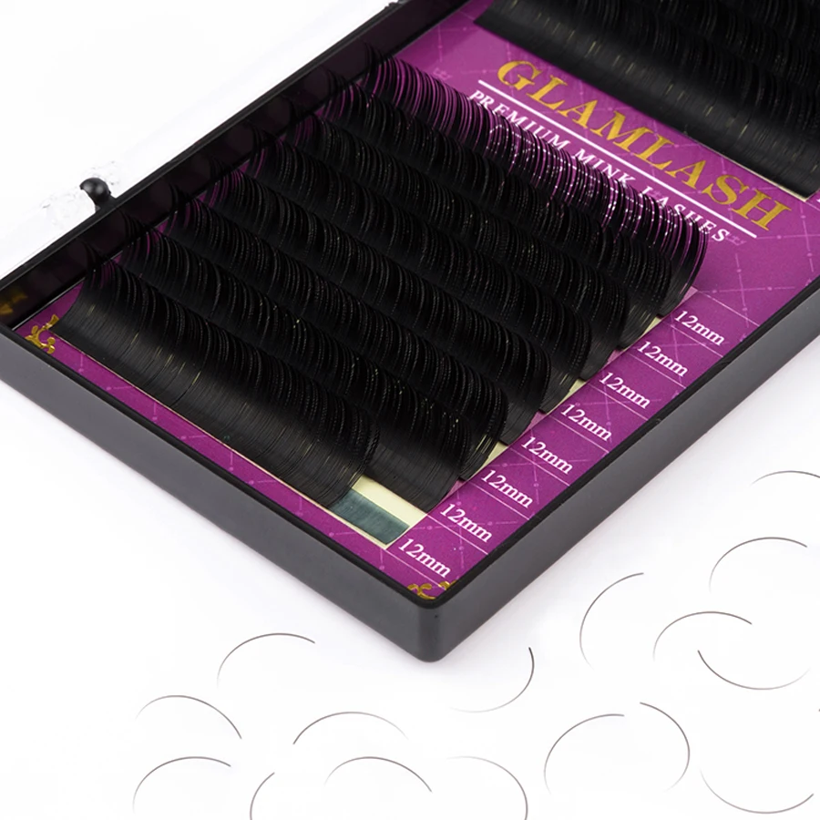 GLAMLASH wholesale 16Rows High - Eyelash Extension Single Lash recension och pris