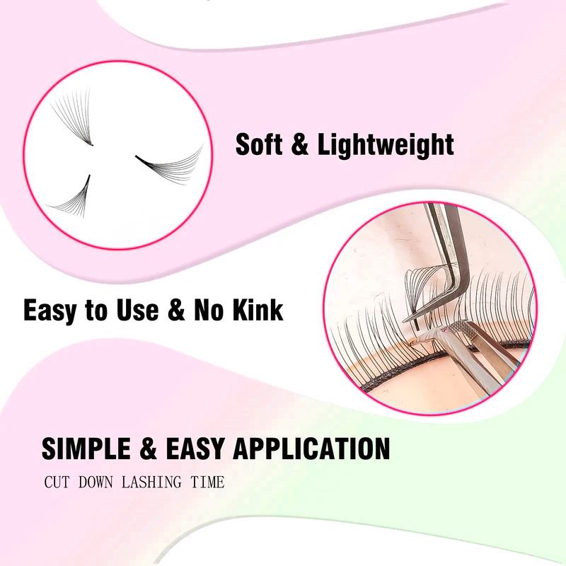 TDANCE 1000 Fans Loose Fan Las - Eyelash Extension Medium recension och pris